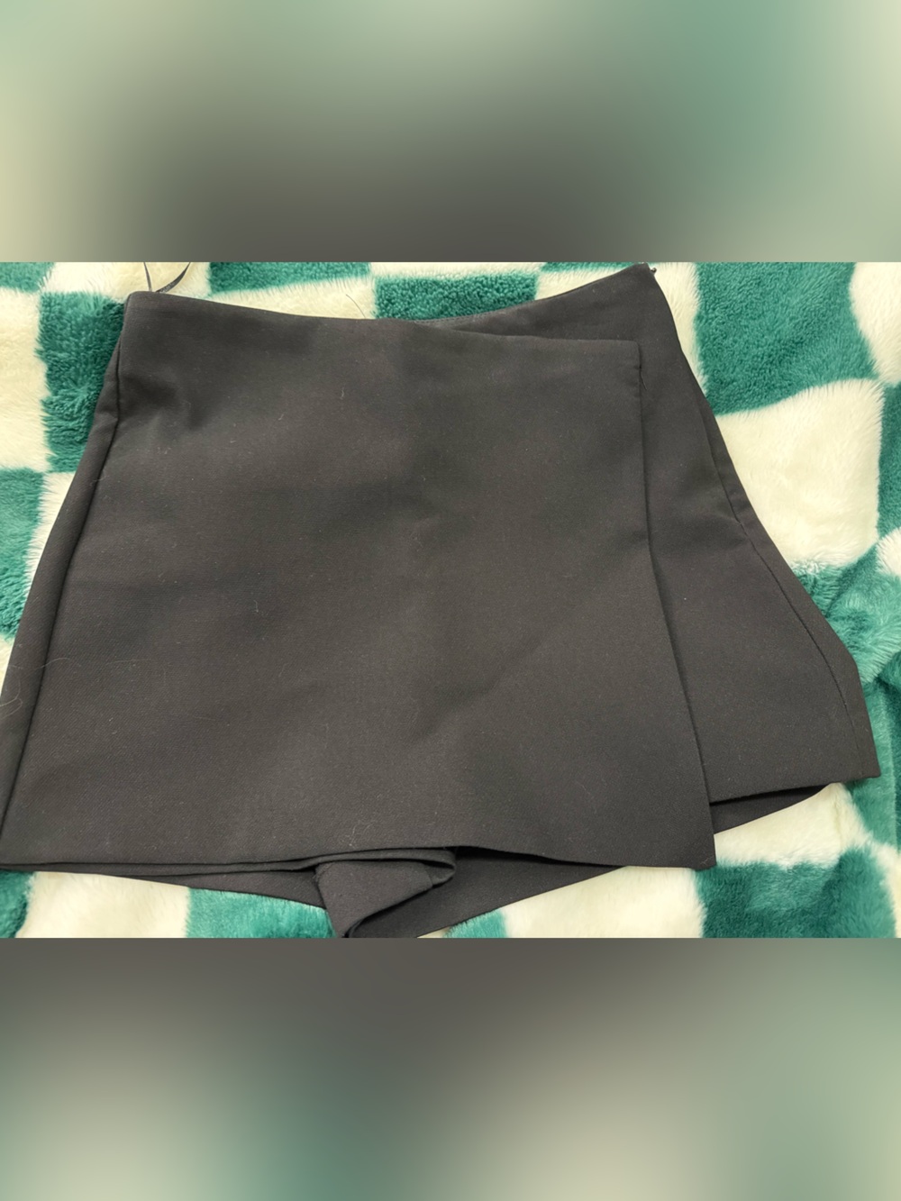 Zara Black Skort XS Mini Skirt Shorts Like New